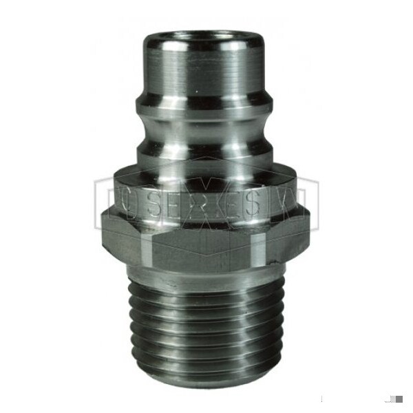 316SS 1-1/4 in H-NIPPLE, 1-1/4 in MNPTF